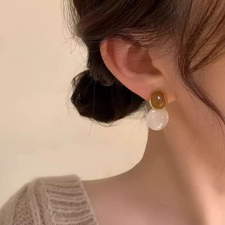 Bông tai cao cấp phong cách Hàn Quốc, phù hợp mùa thu đông, thời trang
