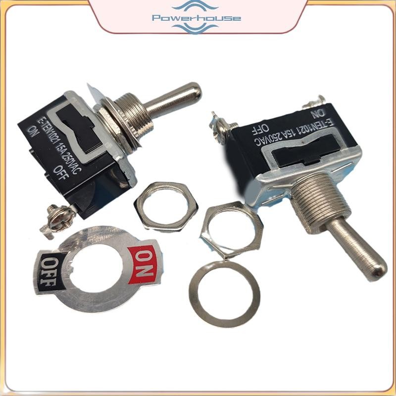 POWER E-TEN1021 Auto Toggle Boat Marine Heavy Duty Toggle Flick W / Vỏ chống nước BẬT / TẮT Car Dash Metal SPST Terminal.