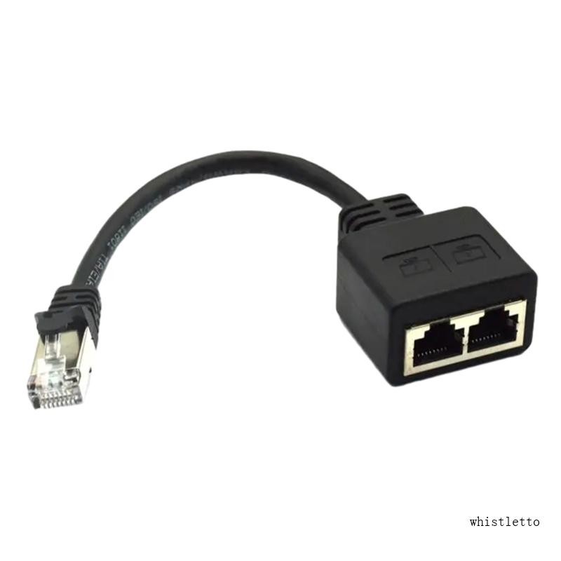 Đầu nối Wi RJ45 Nam đến 2xNữ Dây chuyển đổi Bộ mở rộng cáp LAN Ethernet ...