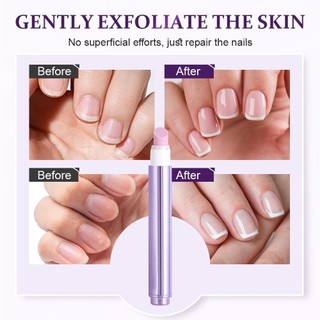 Bút chăm sóc móng tay 3 trong 1, 2025 Nâng cấp Bút dầu biểu bì cho móng tay, Bút đệm móng tay cho Hangnails Dầu chăm sóc móng chân hư tổn khô