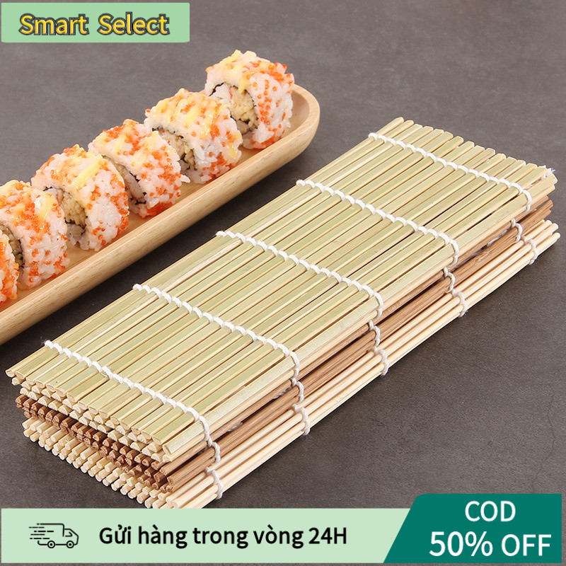 【COD】Dụng cụ cuộn cơm kimbap bằng tre cao cấp, thiết kế thông minh giúp cuộn chặt và đều, đảm bảo vệ sinh tuyệt đối