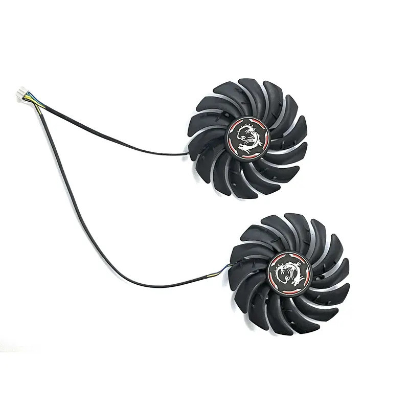 2 Cái / lốc PLD09210S12HH Quạt Làm Mát Thẻ GPU Cho MSI GeForce GTX 1650 Super 1660 1660Ti GAMING X Card Đồ Họa Quạt
