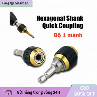 Đầu Kẹp Mũi Khoan Nhả Nhanh Chuôi Lục Giác 1/4" 60mm, Làm Từ Thép Không Gỉ, Tương Thích Rộng Rãi, Độ Bền Cao, Giá Thành