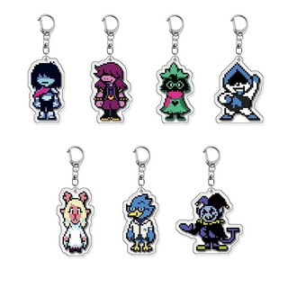Anime Game Keychain Deltarune Kris Susie Ralsei Cosplay Accessories Cartoon Pendant Gift
