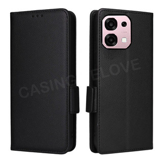 Ốp Lưng Cho OPPO A6 Pro A6X A6t A5X A5 Pro A6C 5G 4G 2025 Sang Trọng Lật Da Bên Khóa Ốp Lưng Điện Thoại Khe Cắm Thẻ Giá Đỡ Vỏ Điện Thoại Chống Sốc