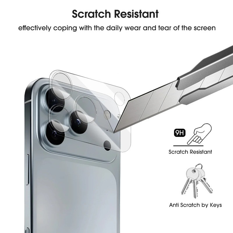 1-3 Chiếc Ống Kính Máy Ảnh Mềm Cho Apple iPhone Air 17 Pro Max Ốp lưng HD Bảo Vệ Ống Kính Cho iPhone 17Pro 17ProMax iPhone17 Ống Kính Mờ Mờ Phim