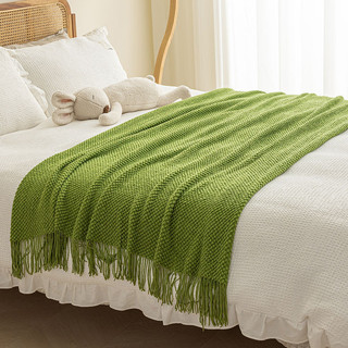 Phong Cách Bắc Âu Chăn Khăn Đa Năng Dùng Cho Đầu Giường, Sofa, Văn Phòng, Ngủ, Điều Hòa, Có Tua Rua