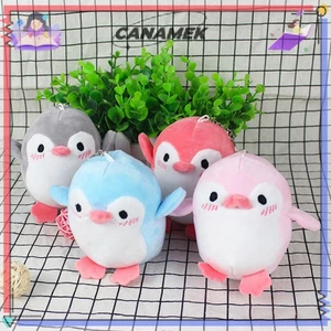 CANAMEK 1 Đáng Yêu 12CM Chim Cánh Cụt Nhồi Bông Sang Trọng Cho Bé Trẻ Em Quà Tặng Mặt Dây Chuyền Sang Trọng Búp Bê CSF
