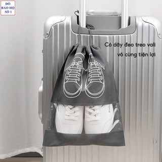 Túi Đựng Giày Dép Du Lịch Có Dây Treo Vali, Túi Bảo Quản Giày Dép Chống Bụi Bẩn Ẩm Mốc