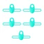 MOON Phụ Kiện Câu Cá Silicon Cần Câu Móc Giữ Mồi Câu Cá Móc Giữ An Toàn Mồi Giá Đỡ 5 Chiếc