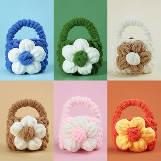 Bán Mini Móc Túi Dễ Thương Túi Tai Nghe Handmade Dệt Kim Tai Nghe Túi Bao Bảo Vệ Tai Nghe Bluetooth Vỏ Đa Năng Túi Xách