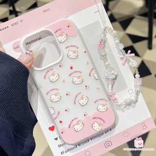 Ốp Lưng Cho Iphone 11 13 15 16 12 14 Pro Max X XR XS MAX 7Plus 15 16 14 13 Plus Sweet Hello Kitty Love Heart Candy Color 2 Trong 1 Bìa Mềm