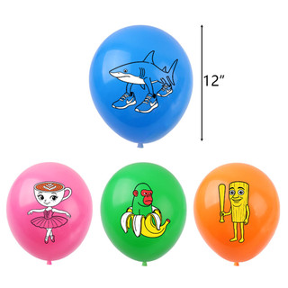 ST2 Tung Tung Saur Tralaero Tralala trẻ em trang trí tiệc sinh nhật biểu ngữ bánh topper bóng bay TS2