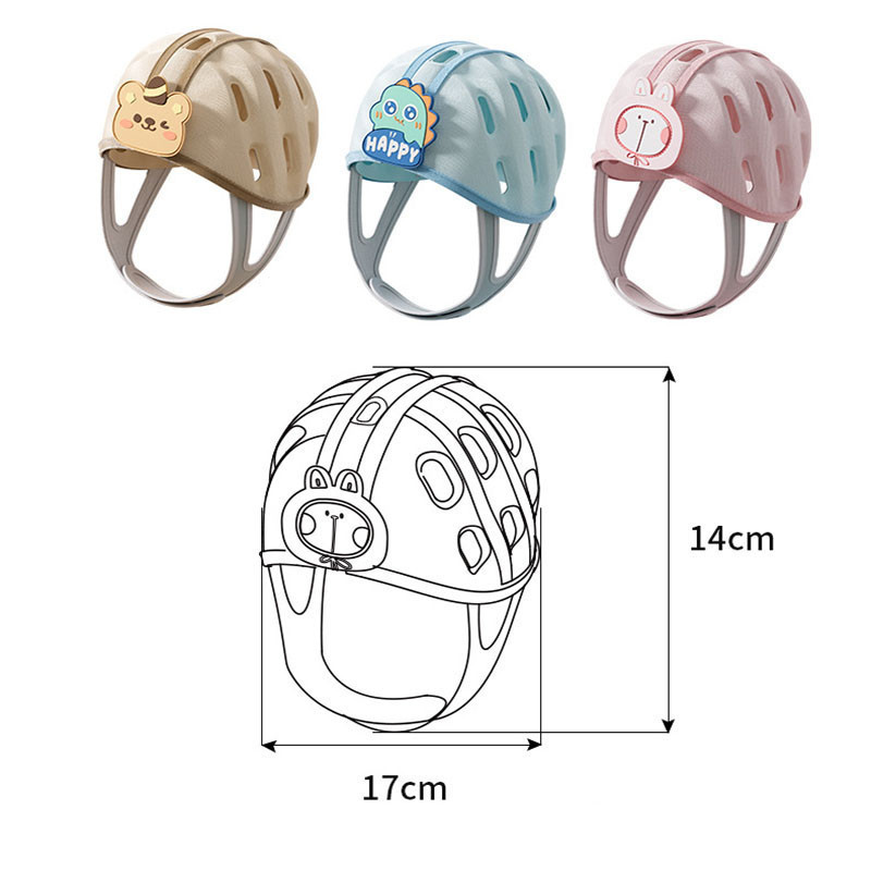 Mũ Bảo Vệ Đầu Cho Bé 6-36 Tháng - Siêu Nhẹ, Thoáng Khí, Bảo Vệ Toàn Diện 360°, Chống Va Đập Hiệu Quả
