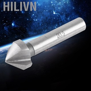 Hilivn Bộ mũi khoan 3 sáo hilivn Bộ công cụ vát mép thép tốc độ cao cho nhôm Gỗ nhựa với sáu kích cỡ 6,3mm đến 20,5mm Công cụ mài nhẵn lý tưởng Vật liệu mềm phù hợp