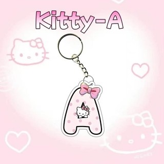 Dây Chuyền Chìa Khóa Ba Lô Bảng Chữ Cái Mèo Kitty, Chất Liệu Acrylic, Giá Trị Ca