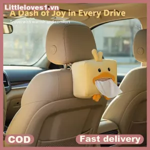 Littleloves1 Hoạt Hình Hộp Đựng Khăn Giấy Ngắn Dễ Thương Sang Trọng Hộp Đựng Khăn Giấy Braet Tự Động Tay Hộp Ghế Ô Tô Ba Trang Trí Ô Tô Hộp Đựng Khăn Giấy Ô Tô VN