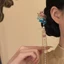 MAUROPOLI {Step Shaking Qingyin} Tua Rua hoa phong cách đồng quê mới hình chữ u Kẹp tóc cao cấp Phong cách Trung Quốc mới Phụ kiện tóc Hanfu phong cách cổ xưa Phụ kiện tóc nữ