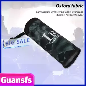 guansfs TARSHYRY Túi dùi trống di động có khung hỗ trợ Bộ sắp xếp dùi trống có thể tháo rời Đồ dùng lưu trữ bằng vải Oxford được cá nhân hóa Lên đến 10 cặp gậy (Đen)