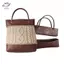 HFTOY 2 Cái / bộ Túi Da Đáy Móc Túi Xách DIY Handmade Tote Tay Cầm Đồ May Dệt Túi Phụ Kiện ~