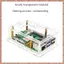 Cho 5 Vỏ Acrylic Vỏ Bảo Vệ Trong Suốt Cho Pi 5 Dễ Dàng Lắp Đặt Dễ Dàng Sử Dụng (R F C V)