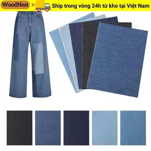WOODNEST Quần Jean Sửa Chữa Miếng Dán Vải Phụ Kiện May Quần Áo Tự Dính Dán Quần Áo Dán