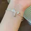 PNPIA- Thời Trang Bạc Người Phụ Nữ Nơ Chuông Lắc Tay Có Thể Điều Chỉnh Cho Nữ Vòng Tay Tiệc Cưới Trang Sức Người Yêu Ngày Lễ Quà Tặng