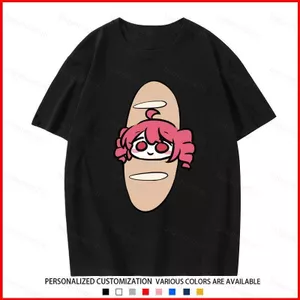 BH2 Kasane Teto hoạt hình 220g cotton dày áo thun mùa hè Anime tay ngắn Top HB2