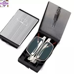 Kính mắt vuông RTJIFSS, Giá đỡ điện thoại di động Kính đọc sách chống ánh sáng xanh, Bảo vệ mắt thanh lịch Kính mắt quang học kim loại di động Văn phòng