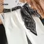 KUZHEN N Chấm Bi Khăn 100x7cm Nữ Ruy Băng Choker Băng Đô Quấn Tóc Ví Tay Cầm Trang Trí Thời Trang HOT