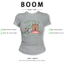 BOOM Áo Baby Tee Nữ Cotton Ôm Body-Áo Thun Ngắn Tay Y2K In Hình PhongCách Mùa Hè, Cổ Tròn Hàng Đầucách hàn quốc phong246