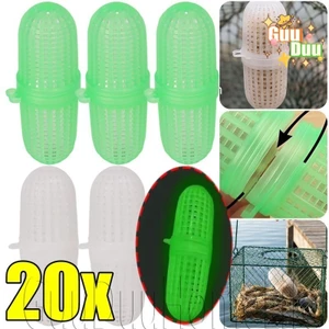 Bóng mồi câu cá bằng nhựa - Hộp giun đất trong suốt cao - Mở rộng, chống thoát - Dụng cụ câu cá ngoài trời - Giá đỡ mồi đóng vít / Giao hàng miễn phí