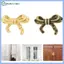 POP Phong Cách Cổ Đồng Nơ Ngăn Kéo Tay Cầm Bằng Đồng Bướm Nơ Tủ Kéo Cho Tủ Quần Áo Tủ Và Nhà Bếp Cabi