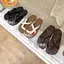 TT 2026 Phong Cách Mới Giày Sandal Da Thật Chính Hãng Dây Đeo Chéo Dép Nữ Mùa Hè Phù Hợp Với Thoải Mái Đi Biển Dép Dép
