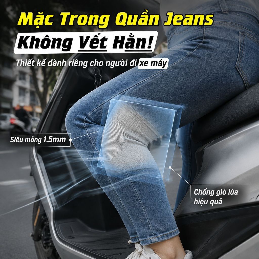 🔥Giá sốc🔥Than Tre Giữ Nhiệt Mỏng Bảo Vệ Gối/Thoáng Khí Đạp Xe Bảo Vệ Gối/Đàn Hồi Chống Va Đập Thấm Hút Mồ Hôi Bọc Chân