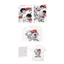 Anime cổ điển Nhật Bản in hình quyền anh giản dị cặp đôi tay ngắn 200GSM Áo thun Cotton cao cấp 100% dành cho nam và nữ dáng rộng vừa vặn