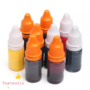 TOPTOOLCX 2 Cái Flash Nạp Mực Làm Con Dấu Dầu Nhiều Màu Sắc Văn Phòng Đồ Dùng Học Tập Thủ Công DIY Thêu Sò
