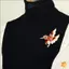 Thời Trang Sáng Tạo Kim Cương Giả Hummingbird Thổ Cẩm Dành Cho Nữ Quần Áo Áo Áo Phụ Kiện Quà Tặng Mới