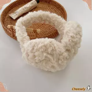 Máy sưởi tai sang trọng CHEESELY, Bịt tai mùa đông màu trơn có thể gập lại, Bảo vệ tai ấm áp dày dặn thời trang Bông tai gấp ngoài trời