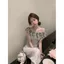Áo thun một vai kiểu Pháp Pure Desire Xù dành cho nữ Mùa hè 2026 Thiết kế phong cách mới giản dị Tất cả các trận đấu Áo quây