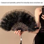 Quạt Ren Cô Dâu Cho Tiệc Cưới Cao Cấp Marabou-Feathers, Mềm Mại & Lông Tơ. Hiệu suất sân khấu chuyên nghiệp