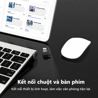 Đầu chuyển iPhone sang Type-C cái OTG mini hỗ trợ tai nghe micro sạc nhanh truyền dữ liệu cho iPhone iPad