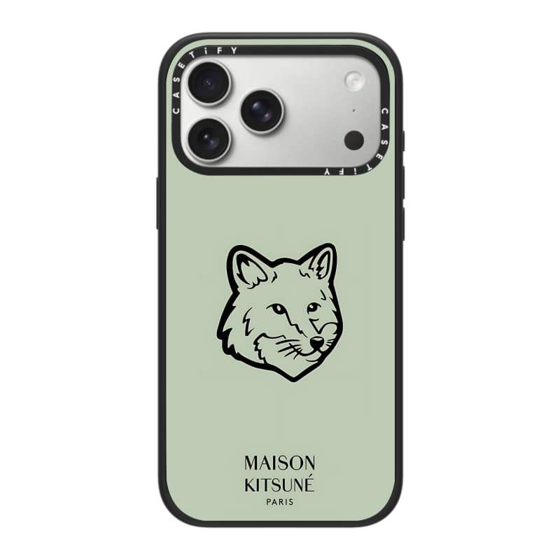 CASECASE X Fox Head Mềm Bạc Hà Ốp Lưng Máy Ảnh Màu Trắng Vòng Phiên Bản Mờ Đen Cứng Hút Từ Tính Tác Động Dành Cho Apple IPhone 13 14 15 16 17 Pro Max Air Plus Có Hộp