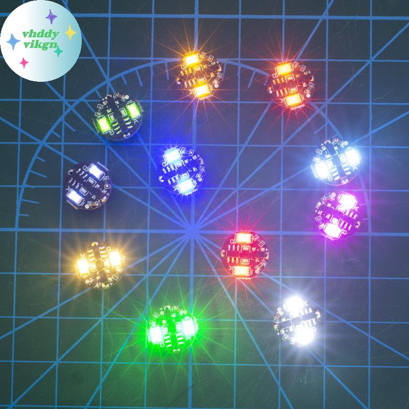 VHDD 1 Cái DIY Phụ Kiện LED Magnetron Switch Chiếu Sáng Chip Hoạt Hình Tay Phải Làm Plus Ánh Sáng Đồ Chơi Mô Hình Đèn Không Dây VN