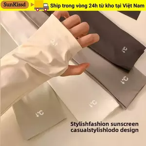 Vỏ bọc tay áo SUNKISSD, Tay áo rộng lụa băng chống nắng, Tay áo bảo vệ cánh tay thoải mái thoáng khí Nam nữ