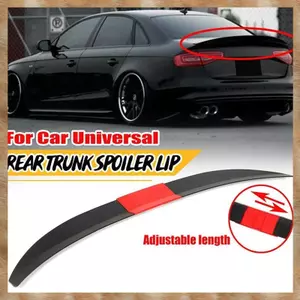 Cánh lướt gió ô tô đa năng, Cánh lướt gió phía sau có thể điều chỉnh Lip Roof Tail Wing Phụ kiện, Đen + Đỏ