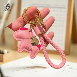 1 Chiếc Handmade Da Móc Khóa Ô Tô Mặt Dây Chuyền Tinh Tế Cá Tính Móc Khóa Ngựa Dây Dành Cho Nam Nữ DIY Phụ Kiện Mới