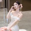 Cô Dâu Màu Hồng Nhân Tạo Hoa Tóc Tay Phong Cách Rừng Phụ Kiện Tóc Cho Chụp Ảnh Đám Cưới