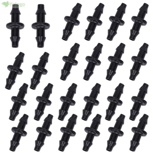 Bộ chuyển đổi ống thẳng YOLOGO 200 CÁI, Đầu nối ống 2 chiều chống rò rỉ 4 / 7mm, 2 chiều bền bỉ Nhẹ Dễ dàng lắp đặt Hệ thống phun nước vi mô lắp tưới vườn