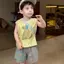 Bé trai (90-140) Áo Vest mỏng phù hợp phong cách mới mùa hè + Quần short hoạt hình thông thường